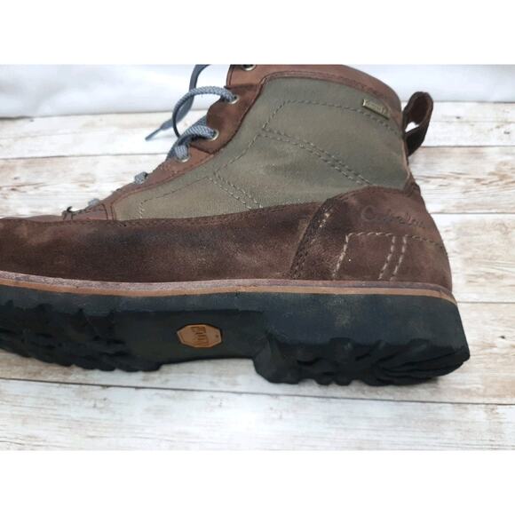 Men Cabela's 4 Sz 10M Brown Leather Ankle Boot Hunting Hiking Outdoors - Picture 13 of 16